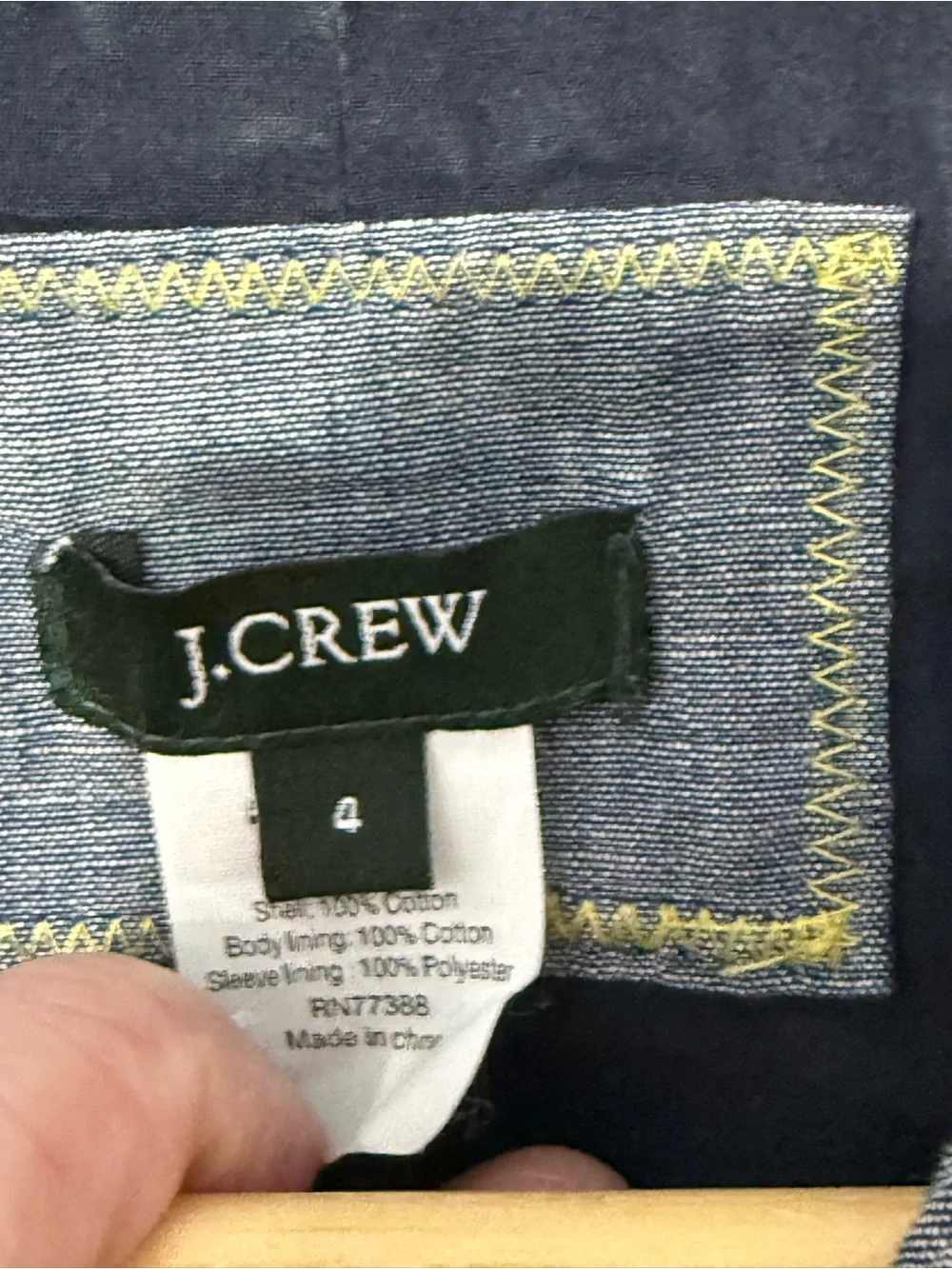 J. Crew Heathered Light Blue Linen-Blend Blazer